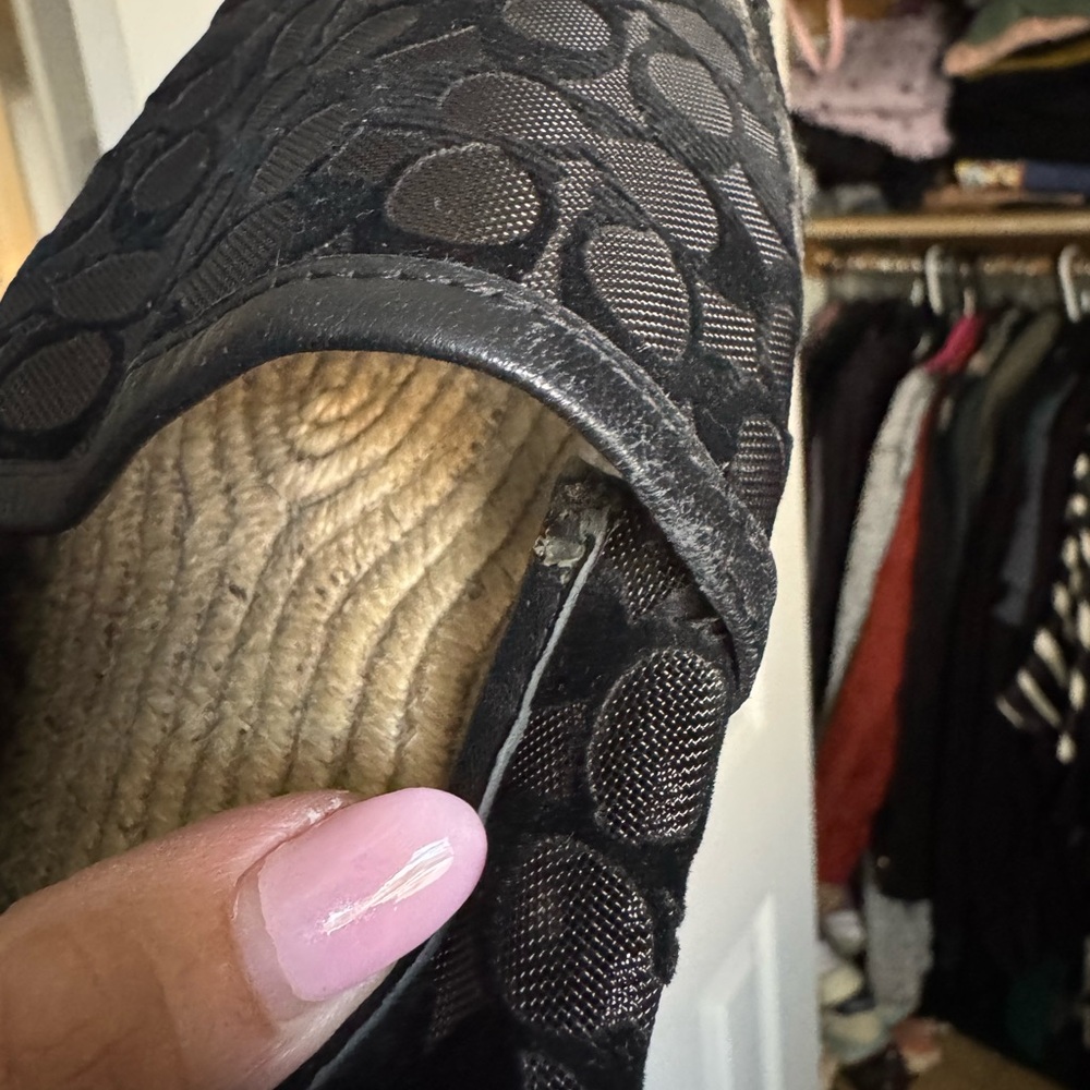 Coach Black Patterned Espadrilles - image 4